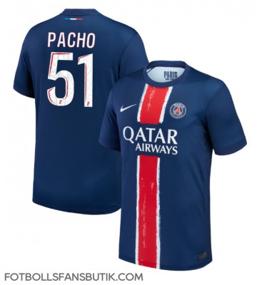 Paris Saint-Germain Willian Pacho #51 Replika Hemmatröja 2024-25 Kortärmad